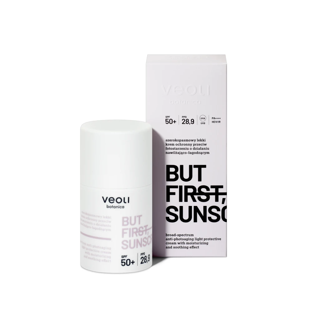 Veoli Botanica But First Cremă protectoare cu protecție solară SPF50+ 50ml