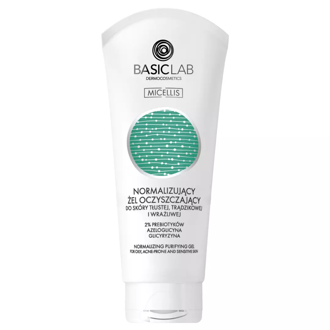 BasicLab Micellis Micellis Gel de curățare pentru piele grasă și sensibilă 100ml