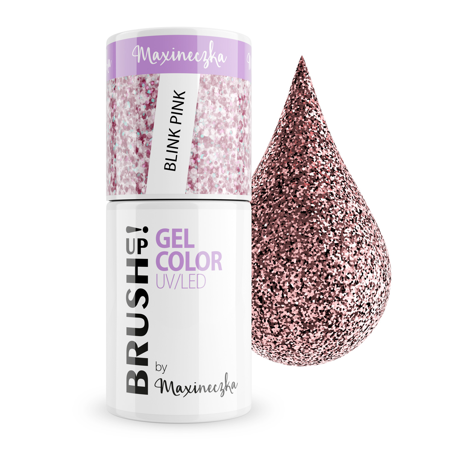Brush Up! de Maxineczka Lac de unghii Gel de culoare Gel UV LED Blink Pink 5g