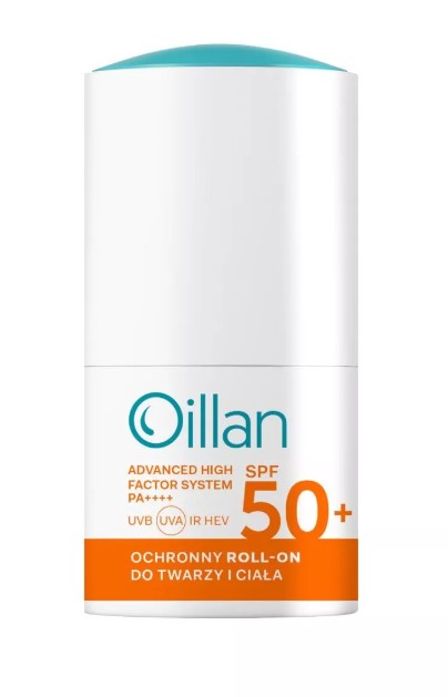 Oillan Protective Roll-On pentru față și corp cu SPF50+ 50ml