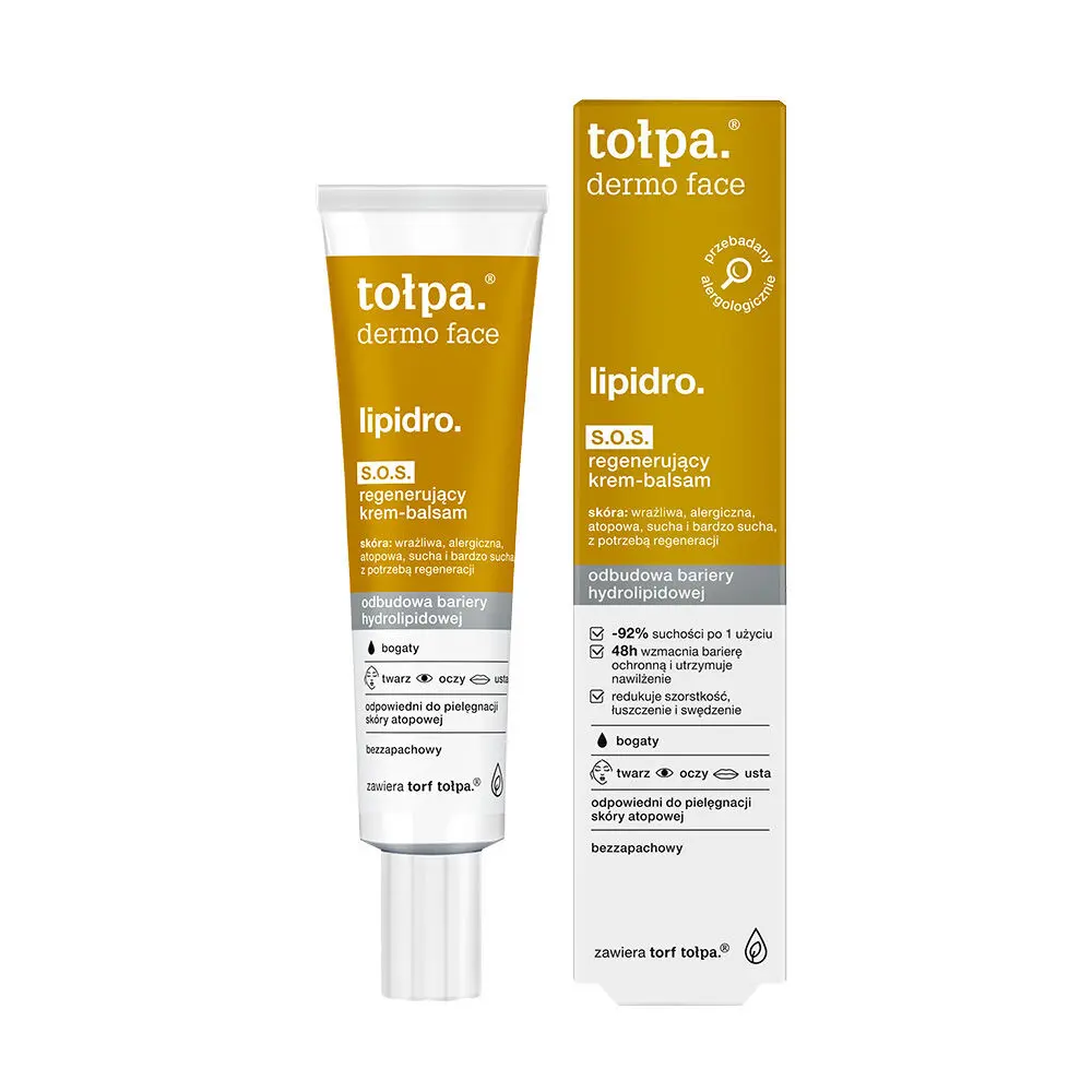 Tolpa Dermo Face Lipidro S.O.S. Cremă regeneratoare-Balm 40ml