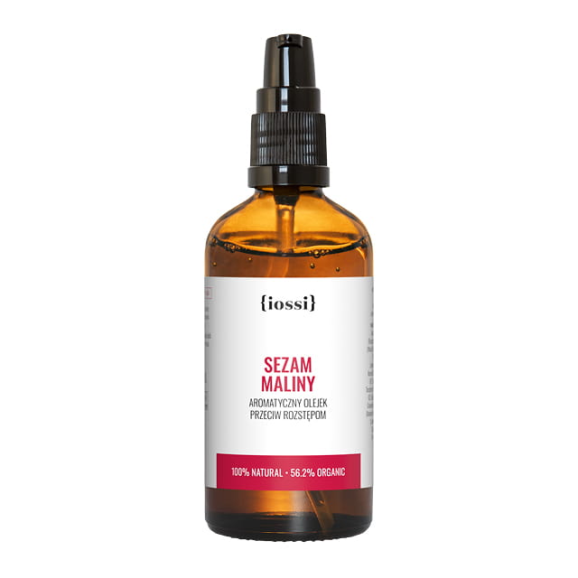IOSSI Ulei aromatic împotriva vergeturilor Sesam și zmeură 100ml