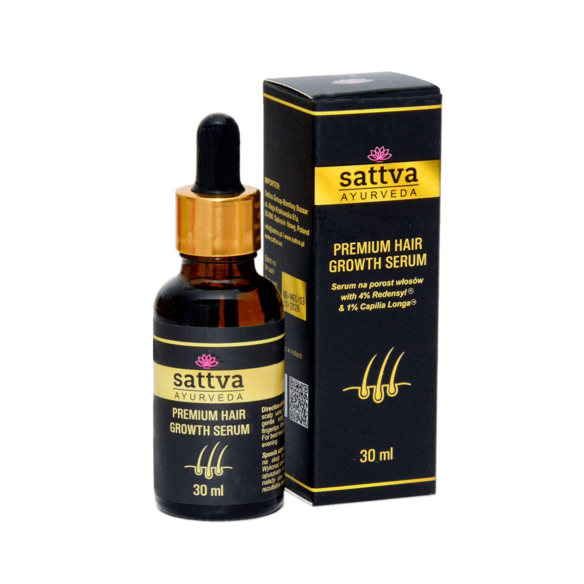 Sattva Premium Serum de creștere a părului 30ml