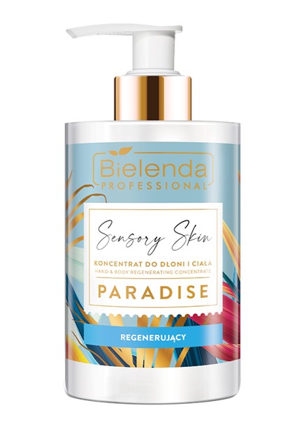 Bielenda Professional Sensory Skin Regenerating Concentrate pentru mâini și corp Paradis 300ml