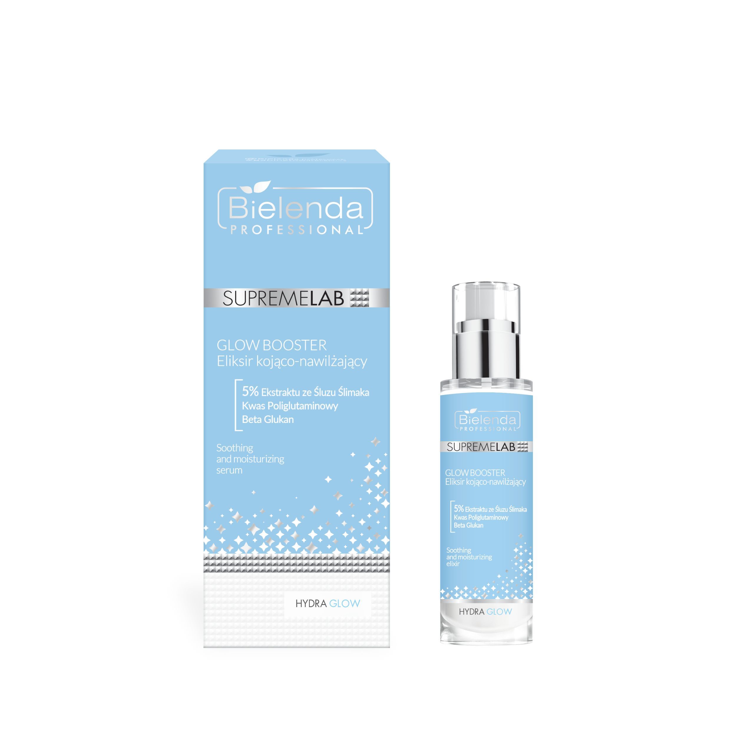 Bielenda Professional Glow Booster Elixir calmant și hidratant 30ml