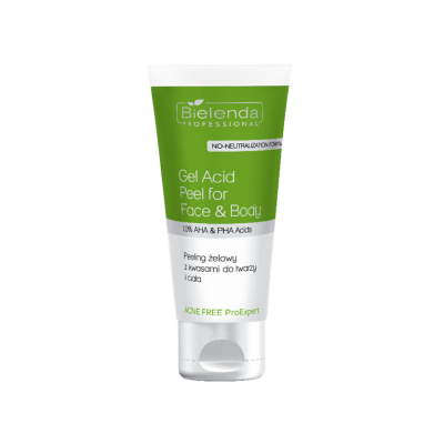 Bielenda Professional Acne Free Acne Free ProExpert Gel Peeling cu acizi pentru față și corp 150ml