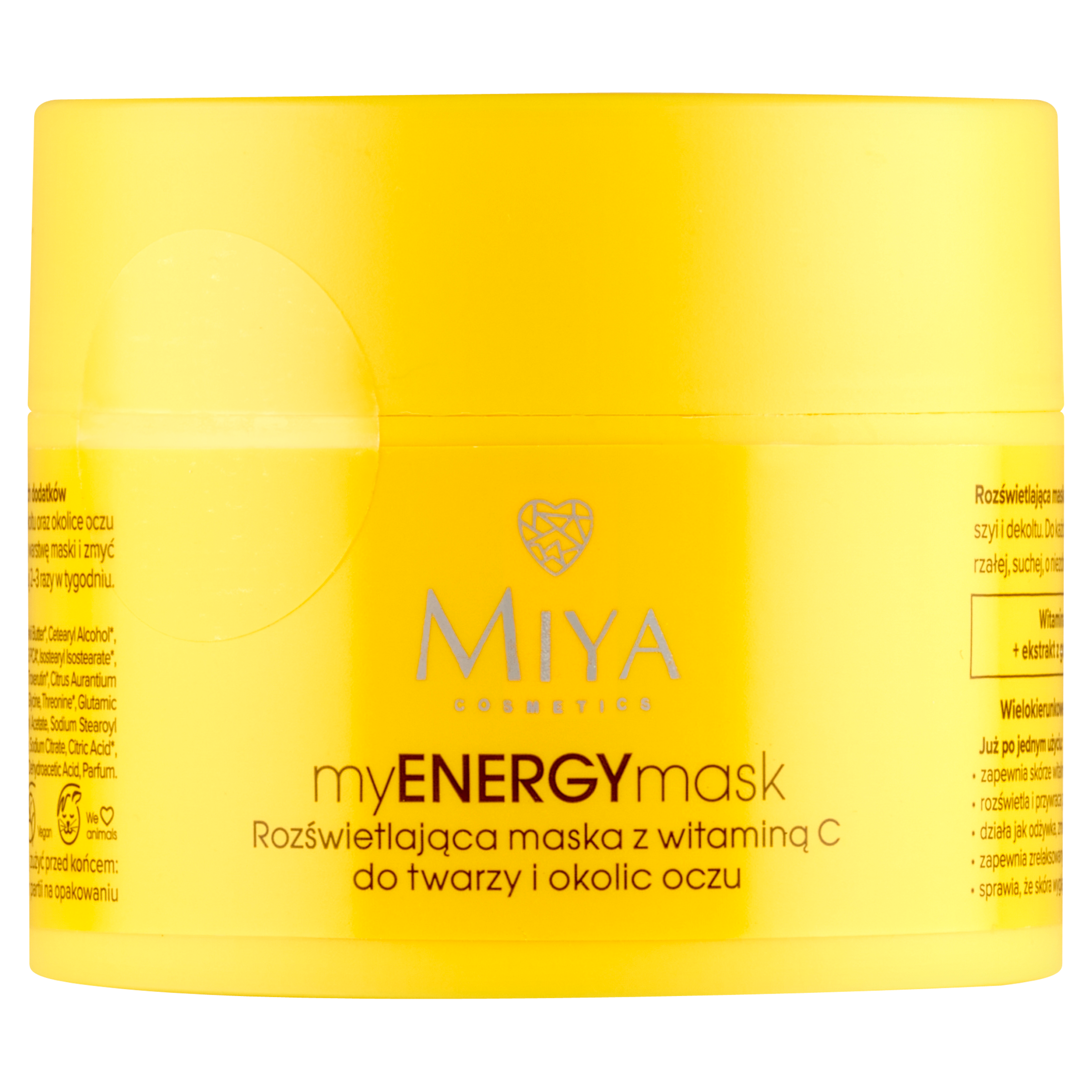 MIYA myENERGYmask Mască iluminatoare cu vitamina C 50ml