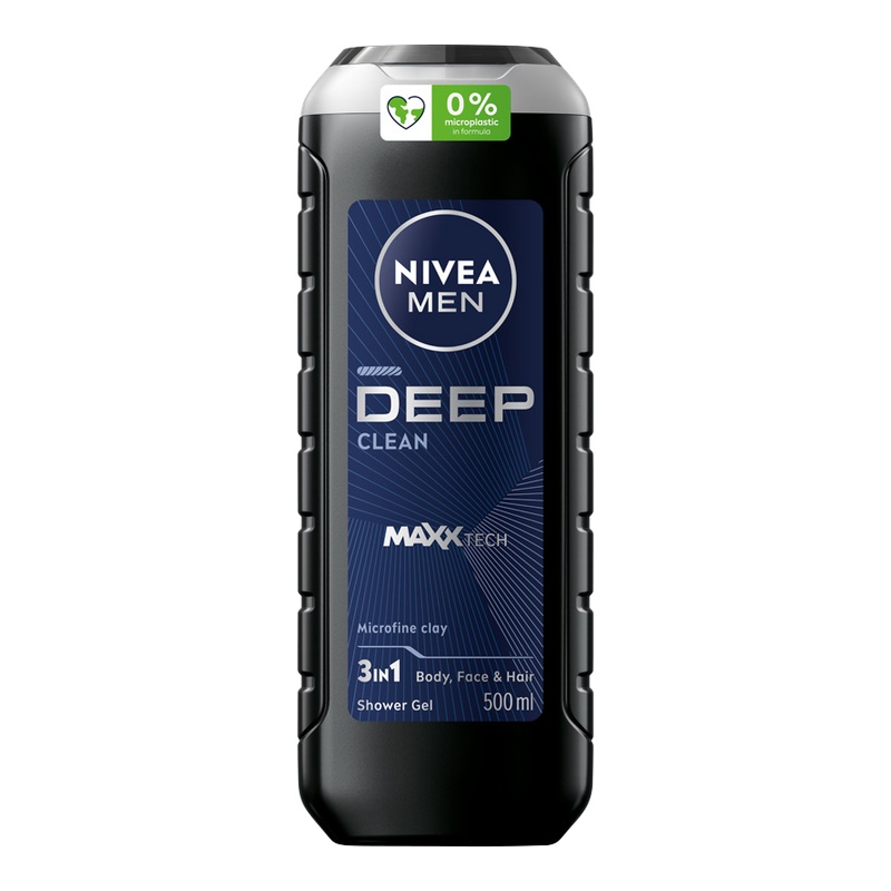 Gel de duș NIVEA MEN Deep Clean 500ml