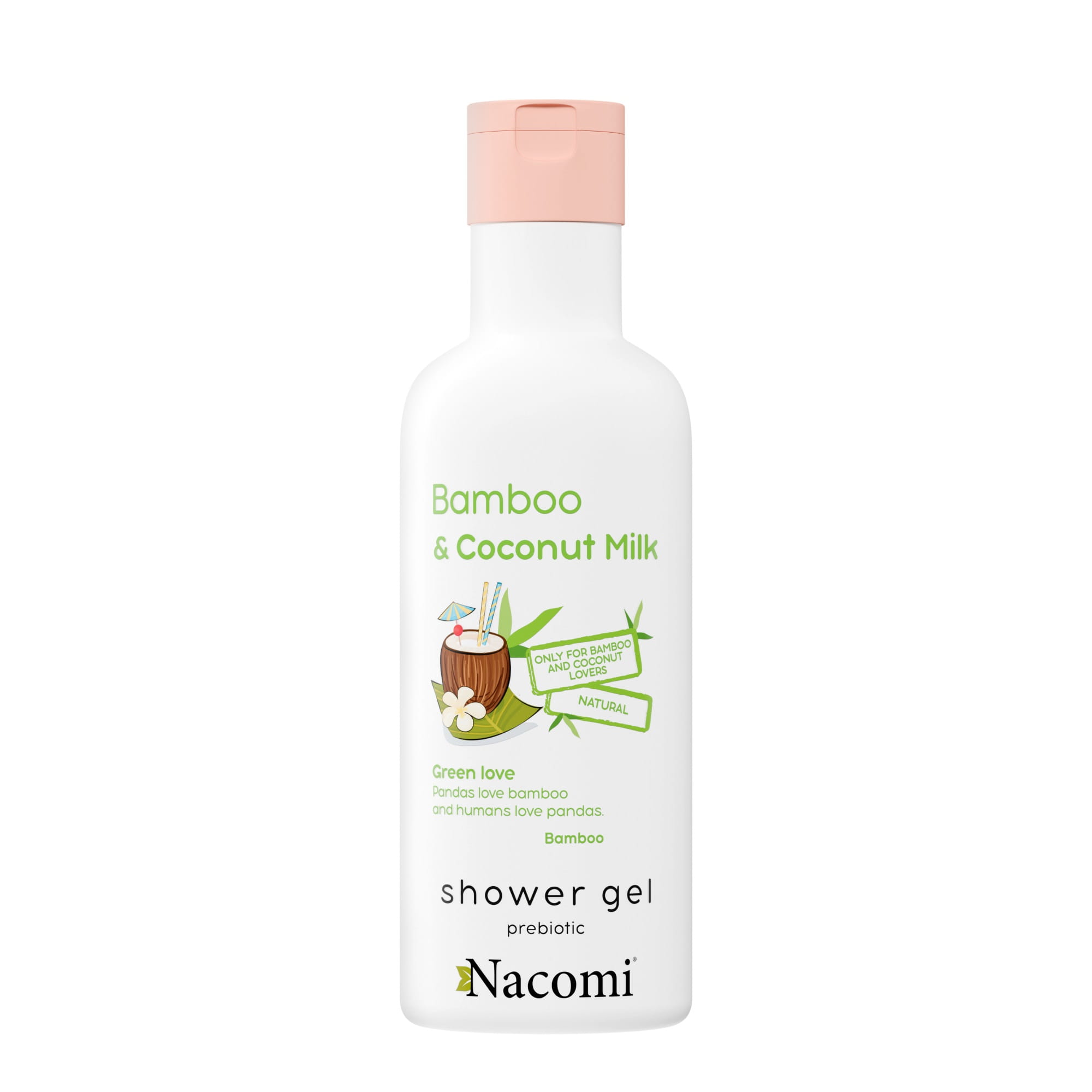 Nacomi Gel de duș cu bambus și lapte de nucă de cocos 300ml