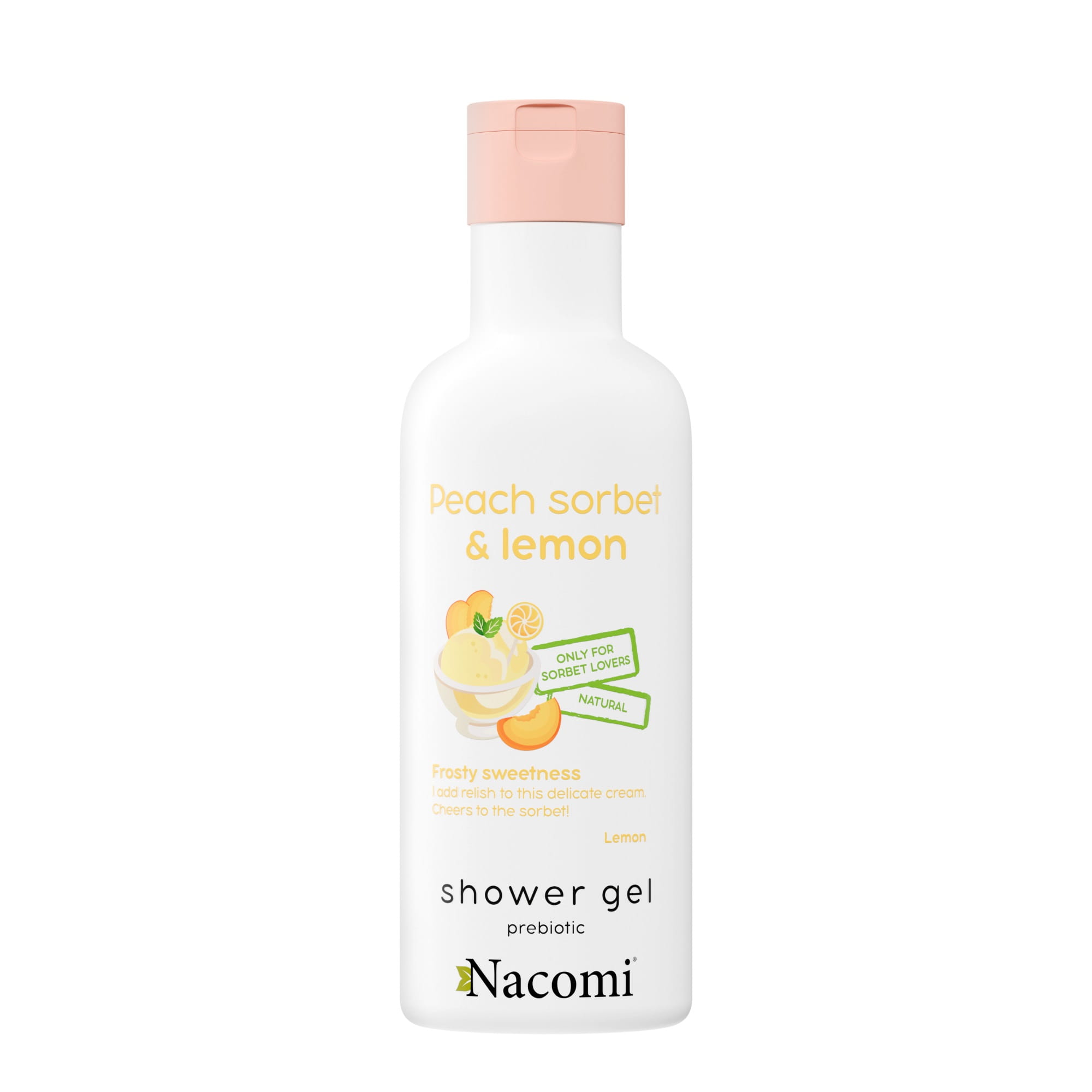 Nacomi Gel de duș cu piersici și lămâie 300ml