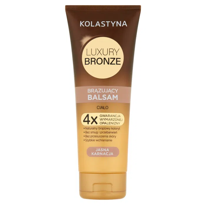Kolastyna Luxury Bronze Bronzant de lux Loțiune de corp pentru bronzare Ten deschis 200ml