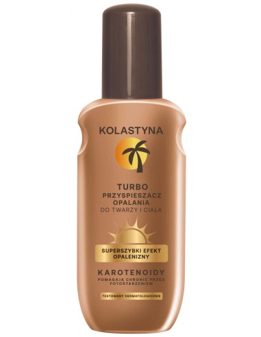 Kolastyna Turbo Accelerator de bronzare pentru față și corp 150ml