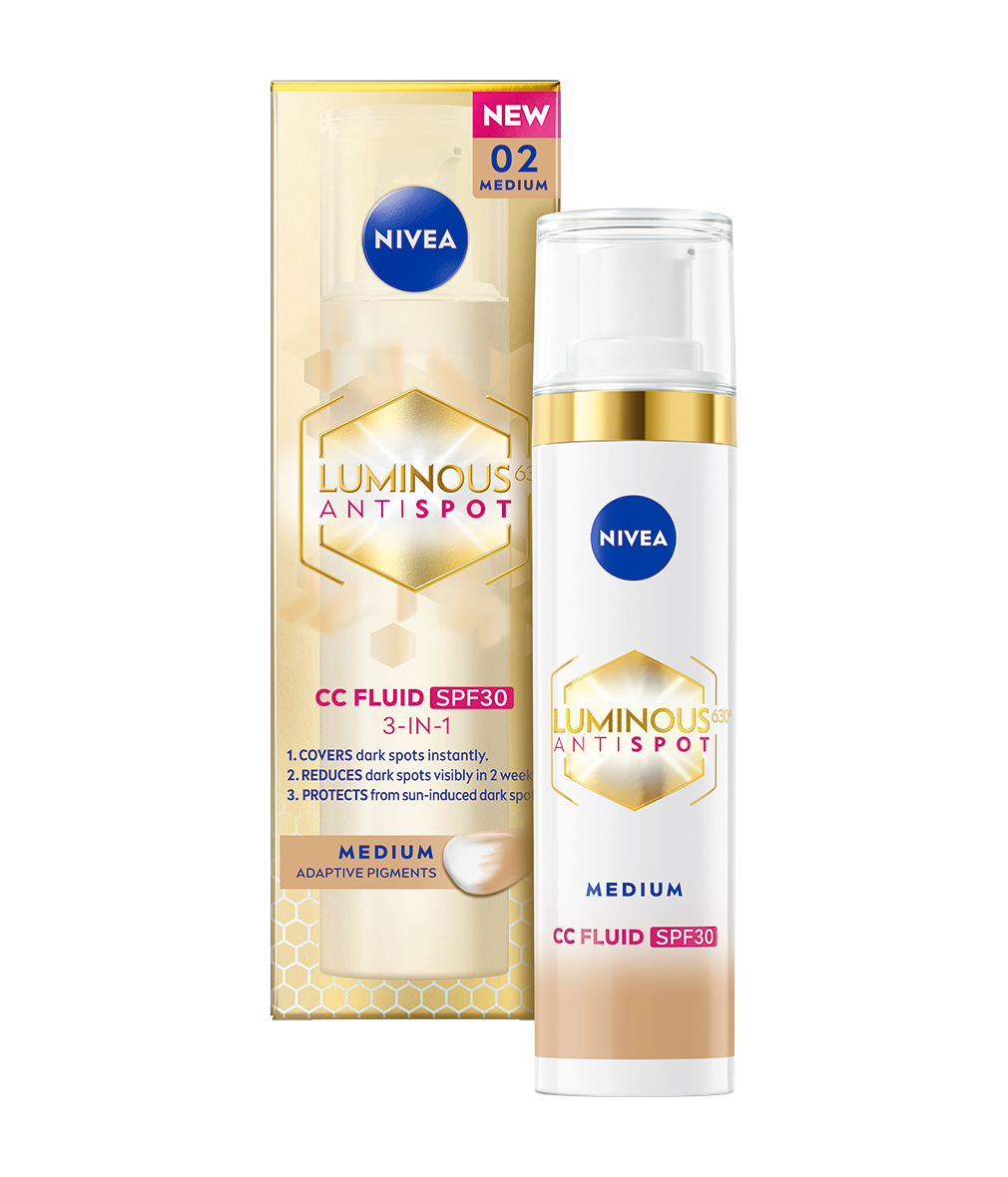 NIVEA LUMINOUS630® Anti-Pigmentare CC Cream 3in1 SPF30+ 02 Medium 40ml