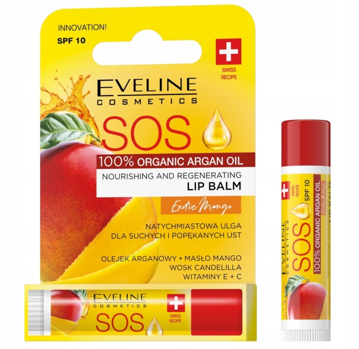 Eveline SOS SOS Argan Protective Lipstick Exotic Mango