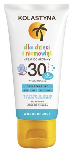 Kolastyna Cremă protectoare rezistentă la apă pentru copii și bebeluși SPF30+ 75ml