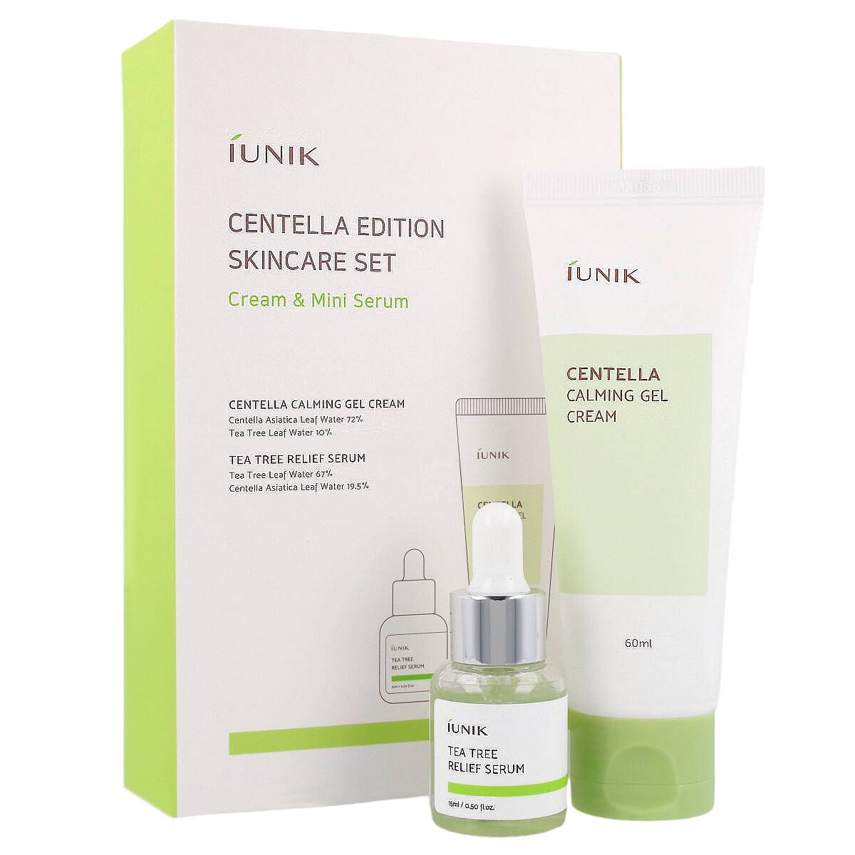 iUNIK Travel Size Centella Cream + Serum Set de călătorie