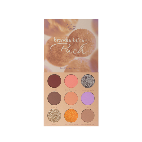 Paleta de farduri de ochi Peach Fluff de la Glam Shop