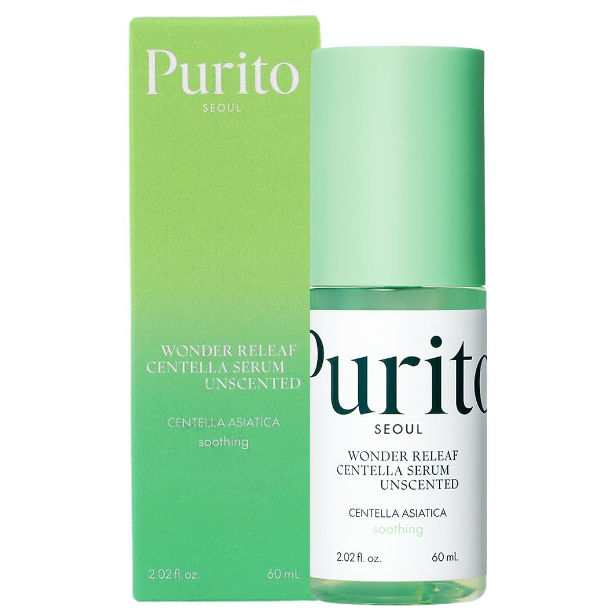 PURITO Seoul Wonder Releaf Centella Unscented Regenerujące Serum do Twarzy 60ml
