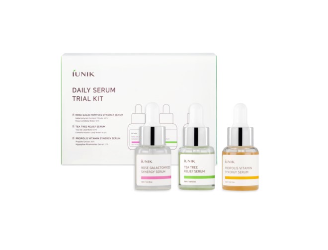 iUNIK Daily Serum Set de călătorie Set de ser pentru față Set de serum pentru față