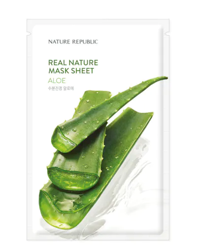 Masca cu frunze de aloe de la Nature Republic