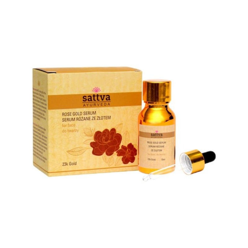 Sattva Rose Serum cu aur 15ml