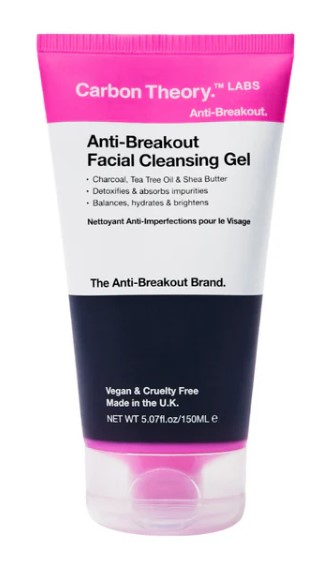 Gel de spălare a feței Anti-Breakout Carbon Theory 150ml
