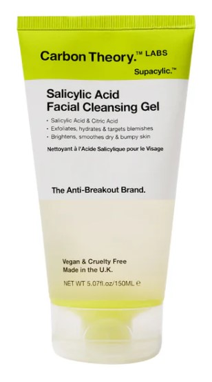 Carbon Theory Gel de spălare facială cu acid salicilic 150ml
