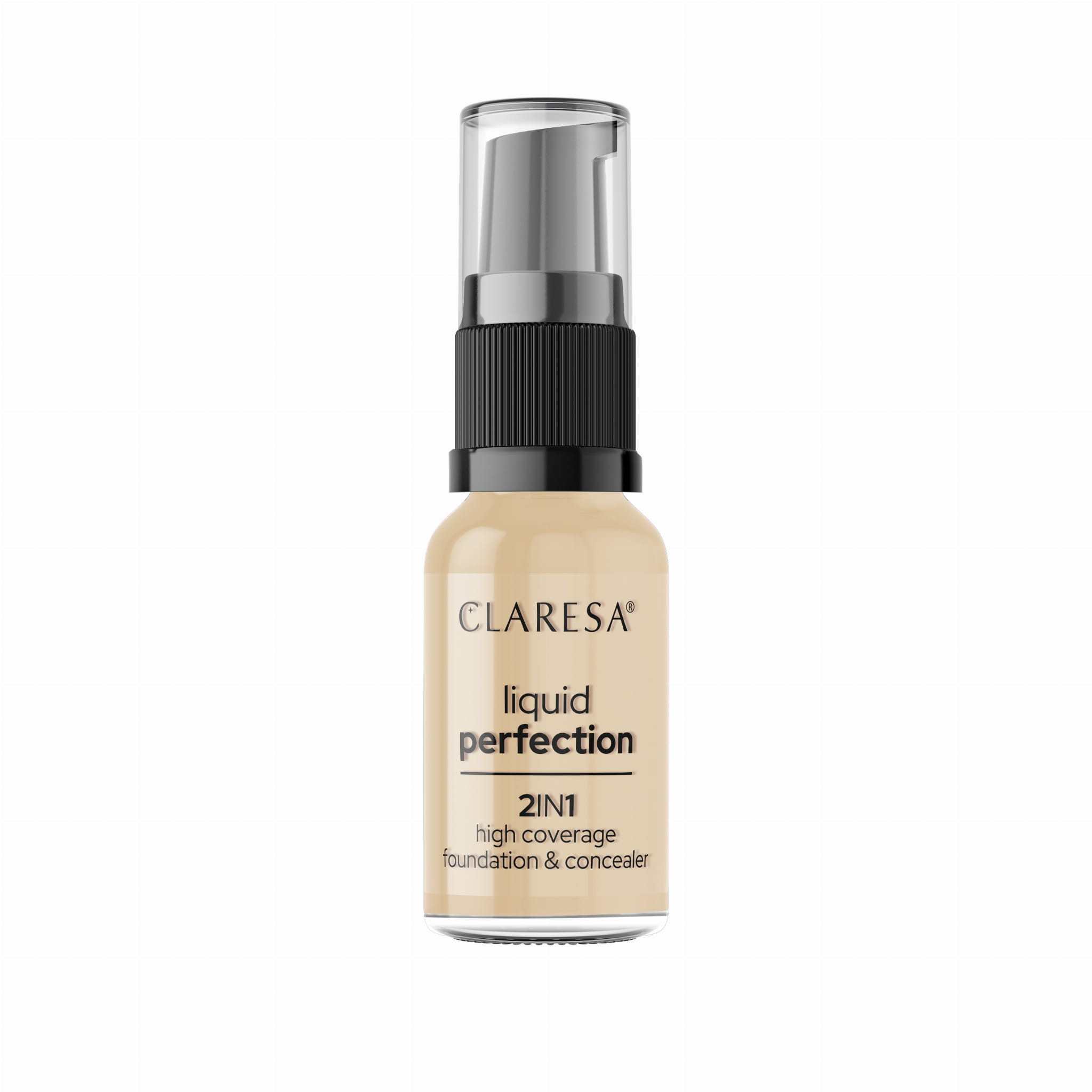 Claresa Liquid Perfection 2 în 1 - fond de ten și corector 103.5 Light Nude