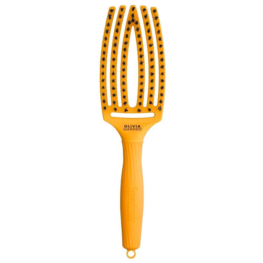 Olivia Garden Fingerbrush Care Perie de păr Iconic Yellow Sunshine