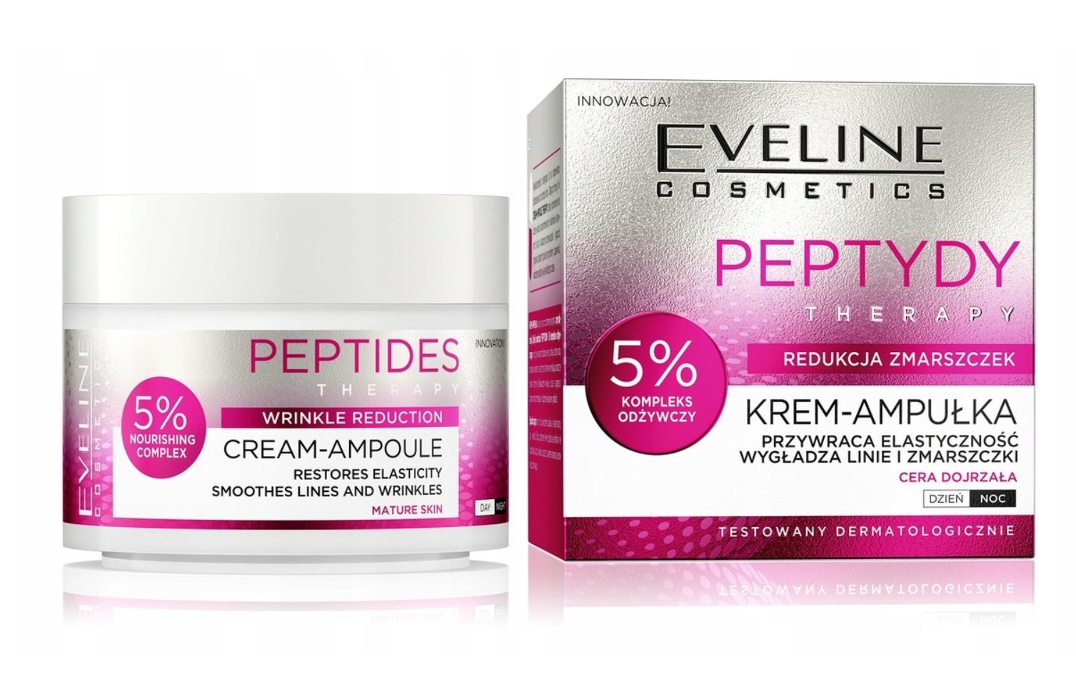 Eveline Cream-Ampoule Peptides Wrinkle Reduction 50ml