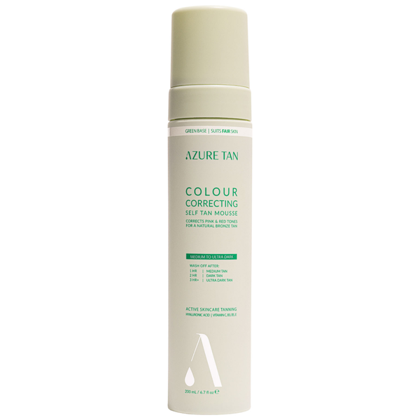 Azure Tan Green Base Green Base Mousse autobronzantă Medium to Ultra Dark 200ml