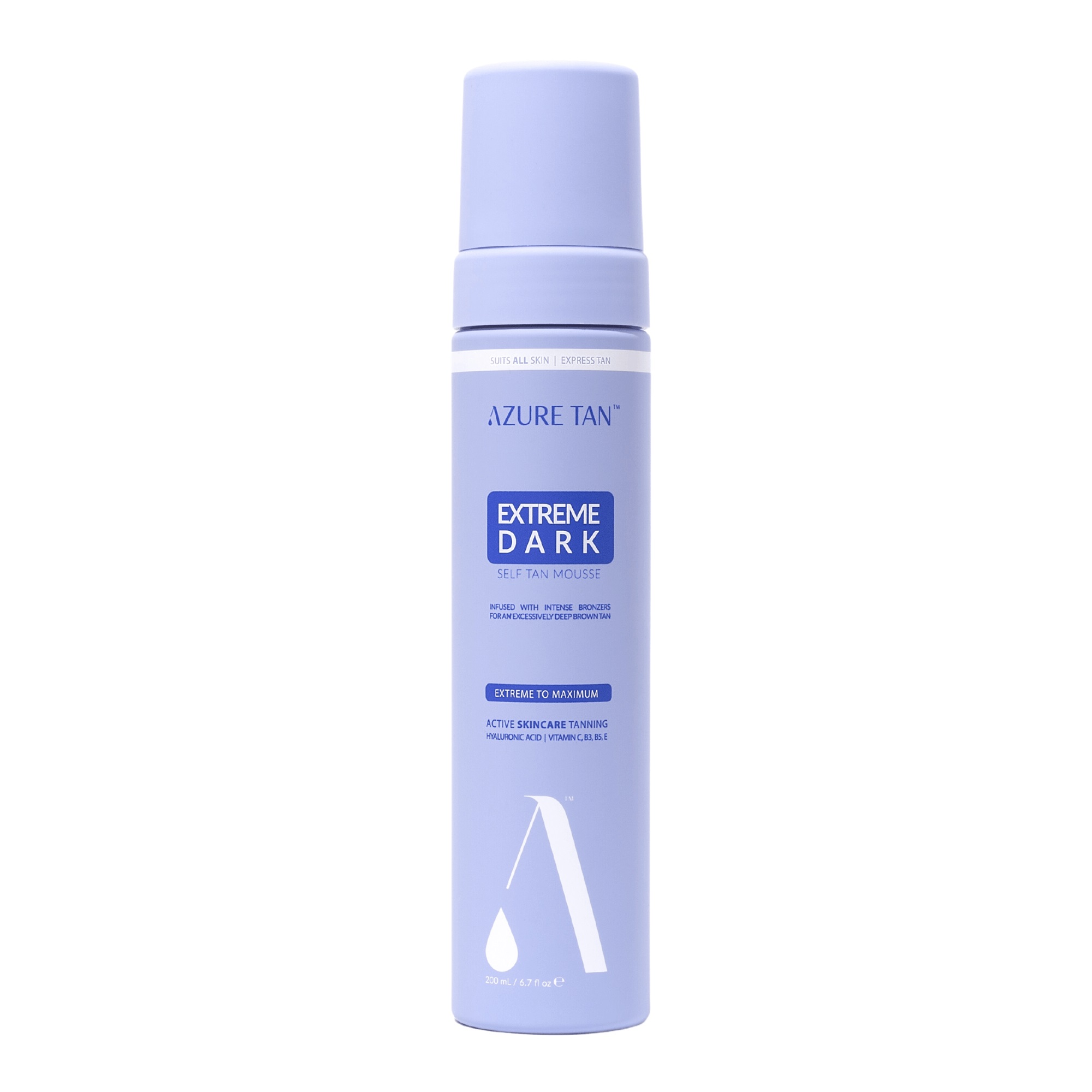 Azure Tan Violet Base Violet Mousse autobronzantă Extreme Dark 200ml