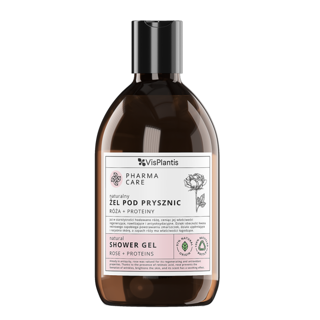 Vis Plantis Rose + Proteine Gel de duș 500ml