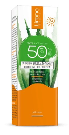Lirene Emulsie protectoare pentru față cu Aloe Vera SPF50 50ml