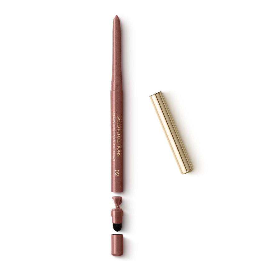 KIKO Milano KIKO Milano Gold Reflections Eyeliner și creion de ochi Kajal 02 Oasis Bronze