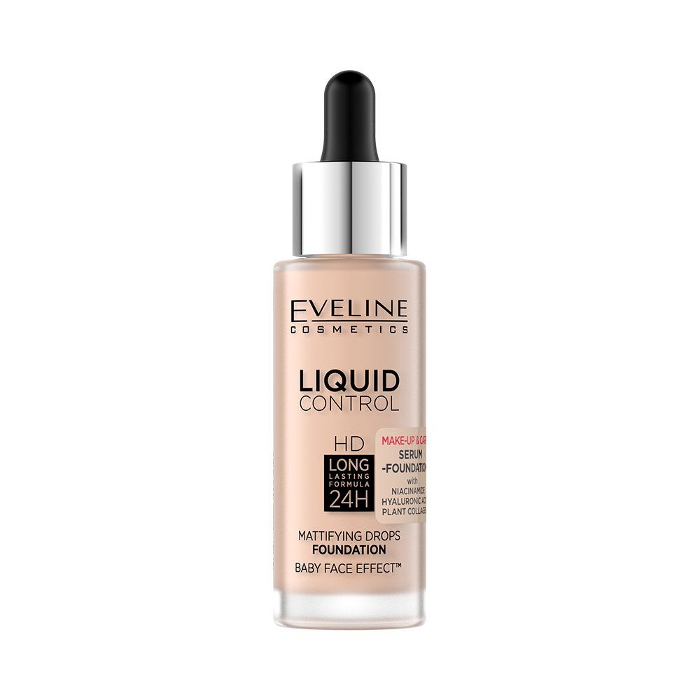 Eveline Liquid Control Foundation 002 Soft Porcelain