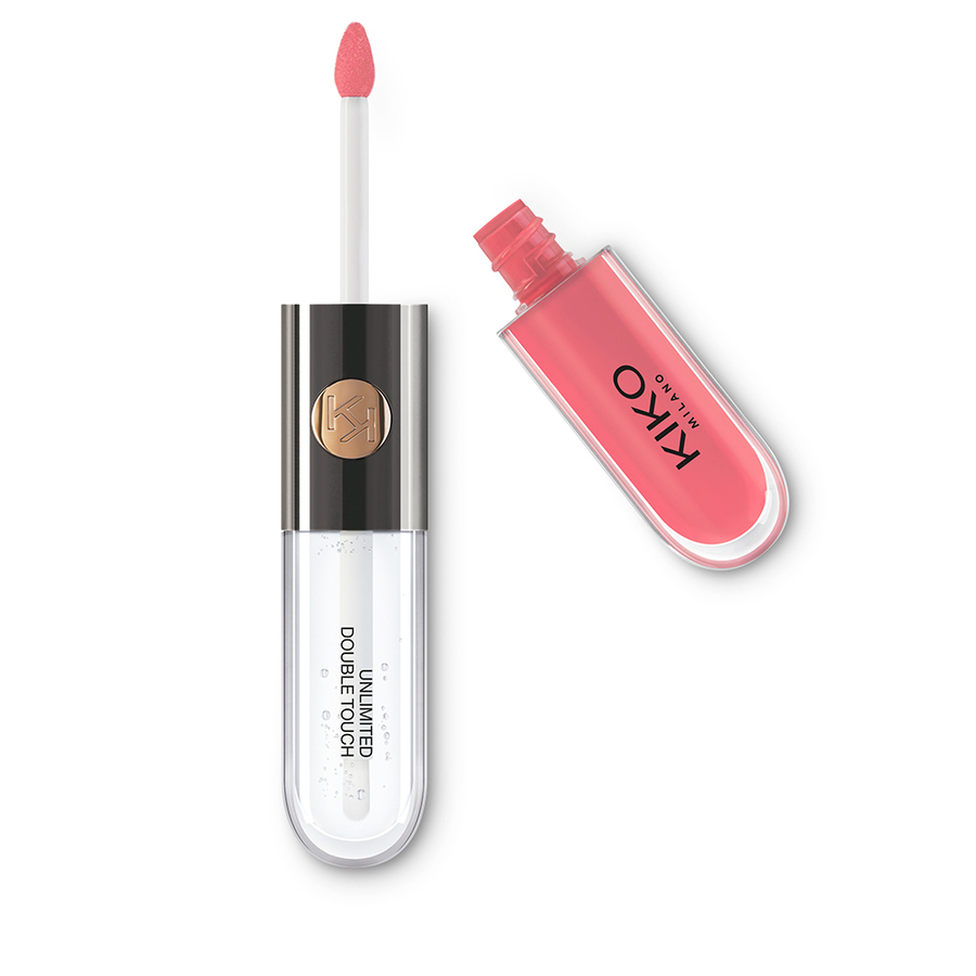 KIKO Milano Unlimited Double Touch ruj lichid în doi pași 112 Satin Peach Rose 6ml