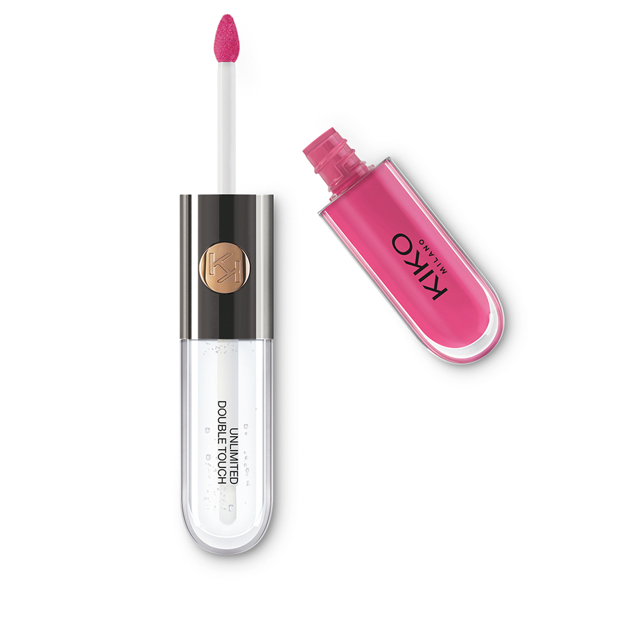 KIKO Milano Unlimited Double Touch ruj lichid în doi pași 119 Rhododendron Pink 6ml