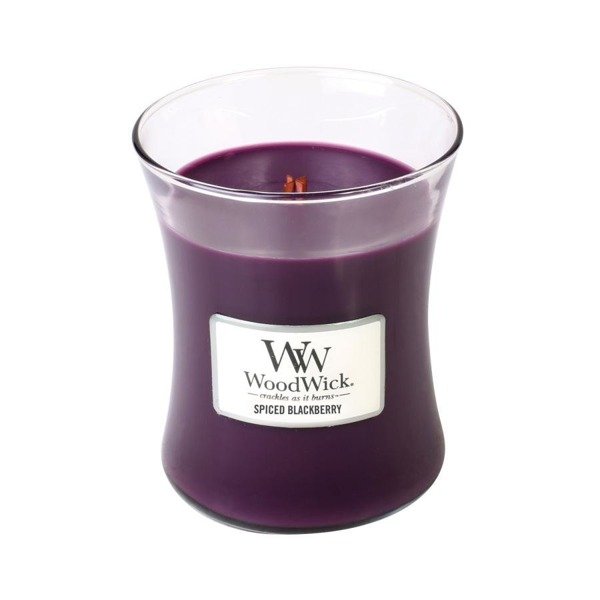 Lumânare WoodWick Spiced Blackberry Medium Candle
