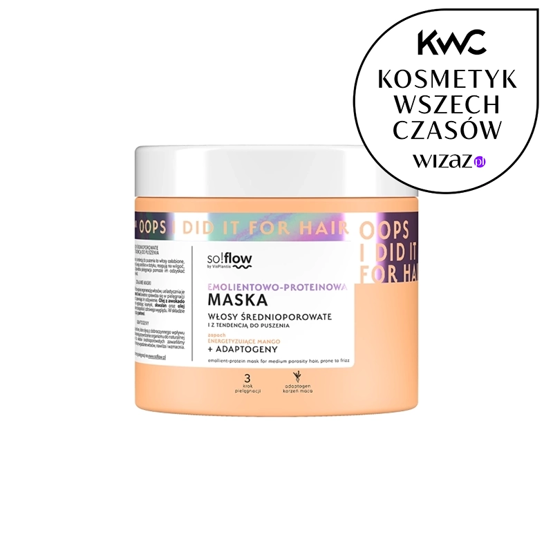 So!flow Mască pentru părul aspru mediu 400ml