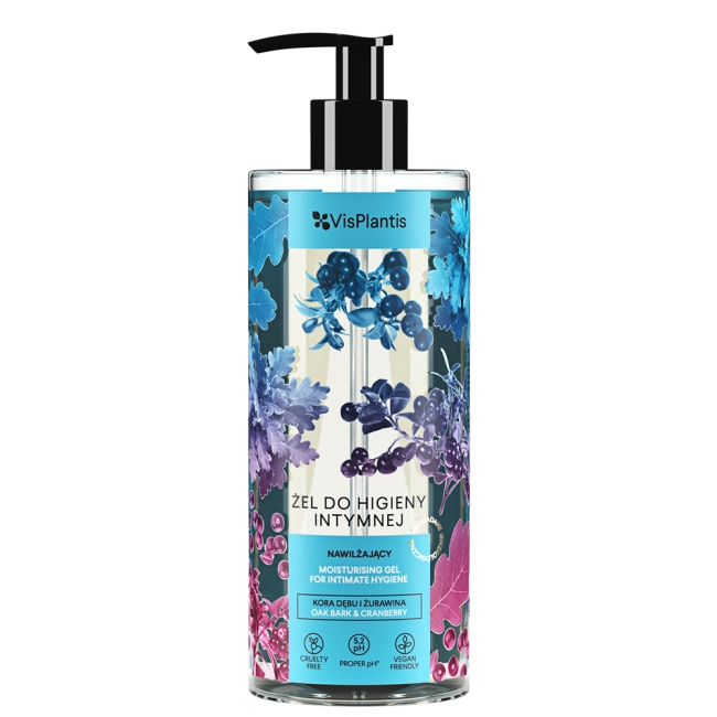 Vis Plantis Gel de igienă intimă hidratant cu scoarță de stejar și merișor 300ml