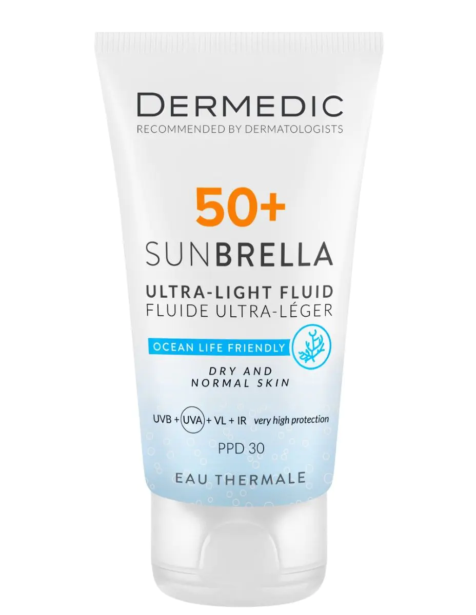 Dermedic Sunbrella Ultra Light Cream pentru piele uscată și normală SPF50+ 40ml