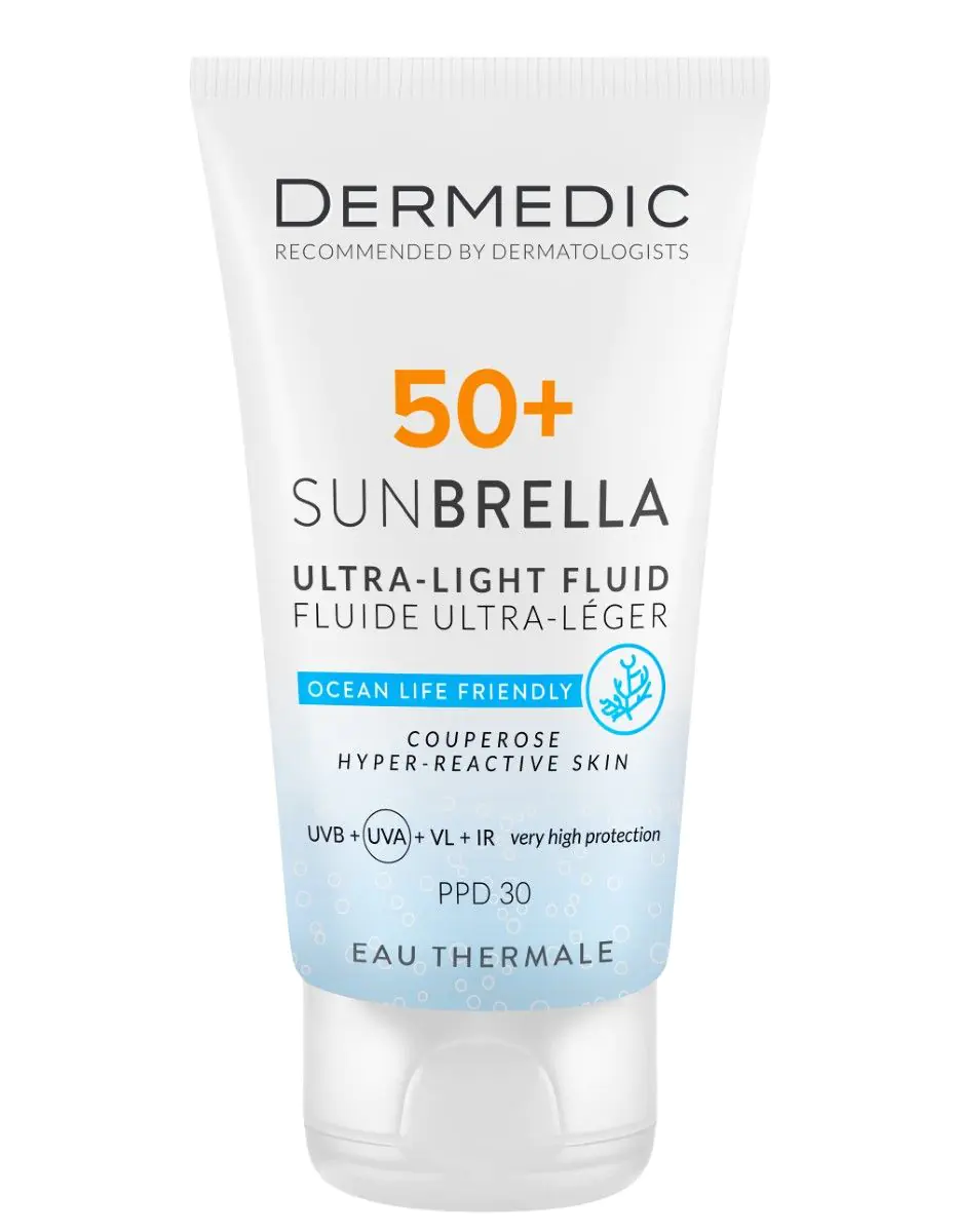 Dermedic Sunbrella Ultralight Cream pentru piele vasculară SPF50+ 40ml