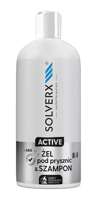 Solverx Active Men Gel de duș și șampon 2in1 400ml