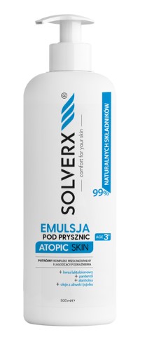 Solverx Emulsie de duș pentru piele atopică 500ml