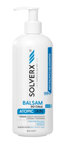 Solverx Loțiune de corp pentru piele atopică 400ml