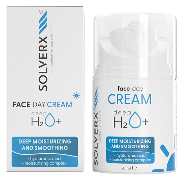 Solverx Deep H2O+ Cremă de zi hidratantă 50ml