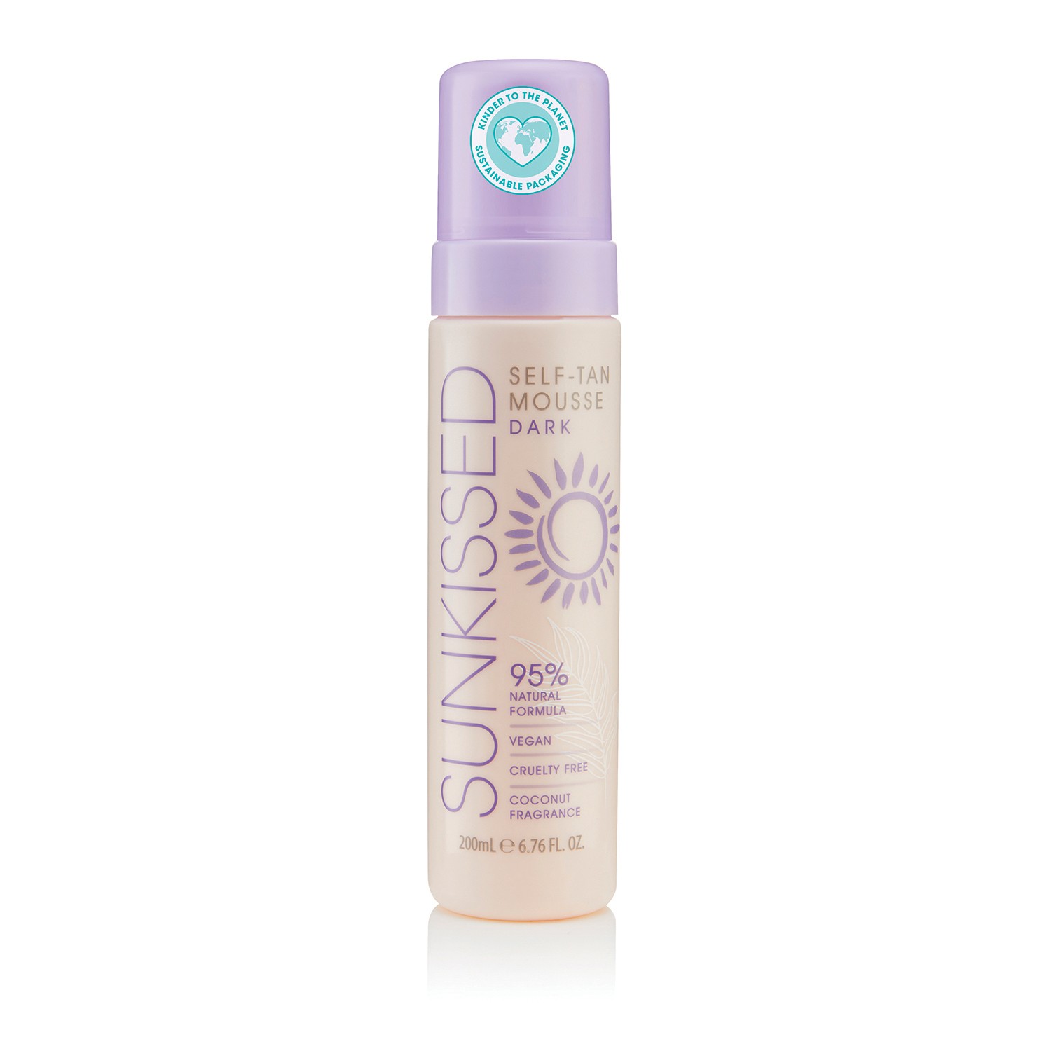 Sunkissed Self-Tan Mousse Mousse bronzantă pentru corp Dark 200ml