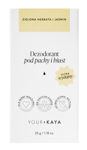 Your Kaya Deodorant pentru subraț și bust Ceai verde și iasomie 35g
