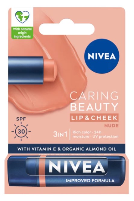 Ruj NIVEA Caring Beauty 3in1 Nude